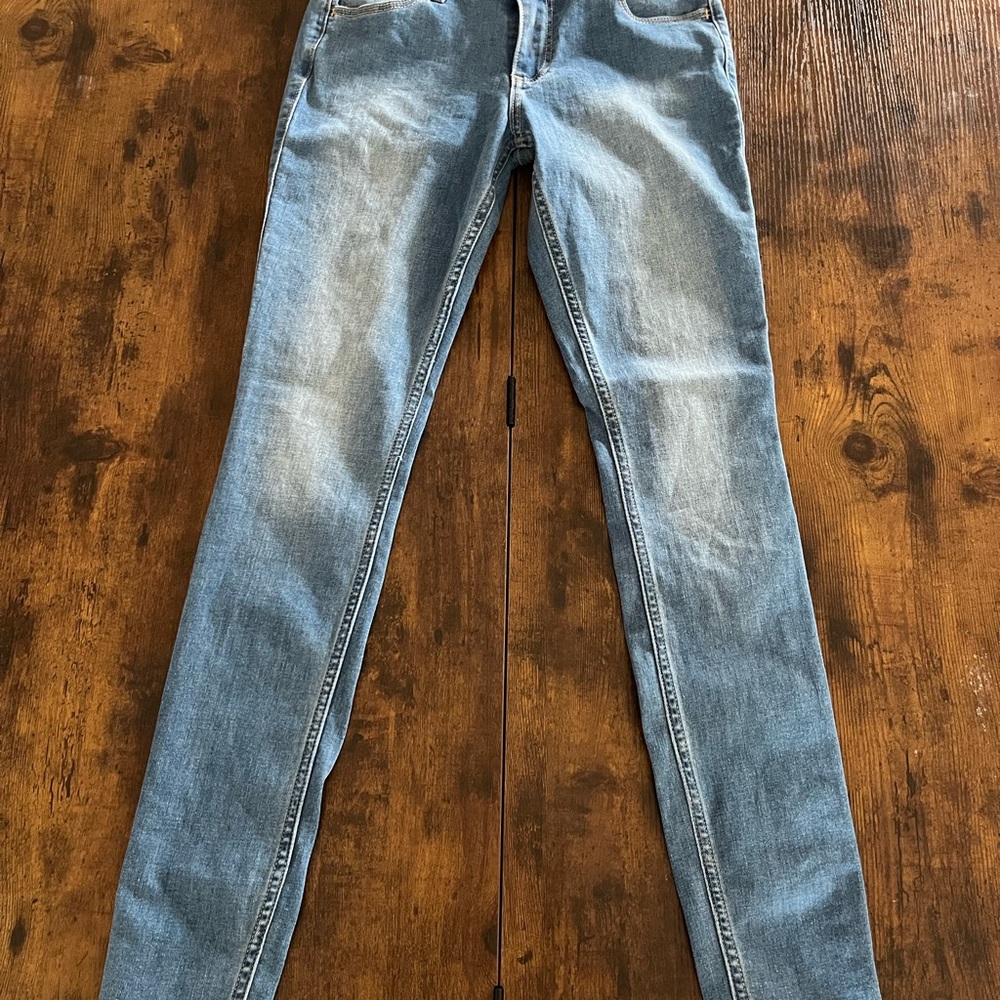 Hollister Women's Skinny Jeans - Light Blue
